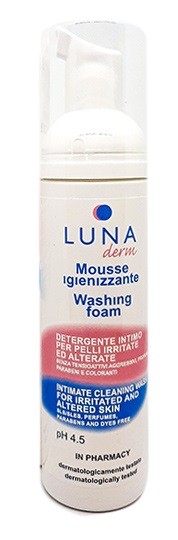 LUNADERM MOUSSE IGIENIZZANTE DETERGENTE INTIMO PELLI IRRITATE ED ALTERATE 150 ML - Farmacianuova.eu