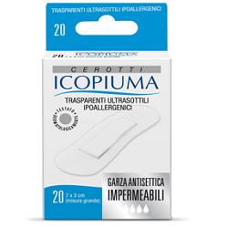 CEROTTO ICOPIUMA TRASPARENTE GRANDE 20 PEZZI - Farmacianuova.eu