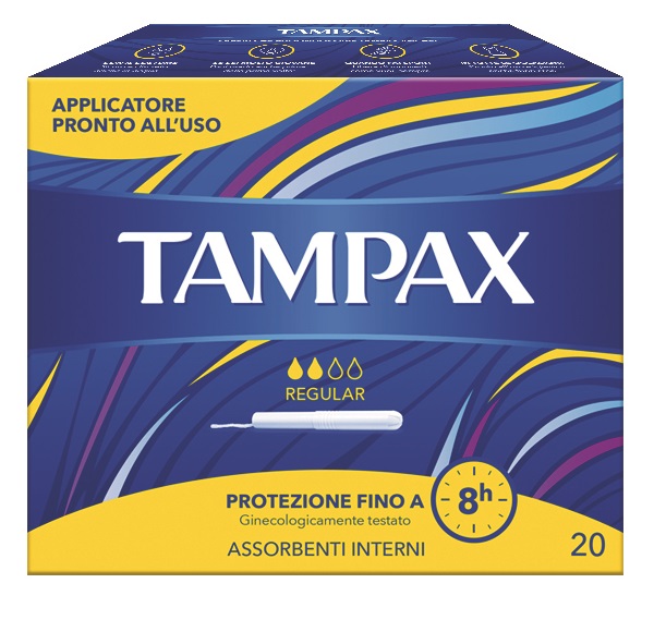 TAMPAX BLUE BOX REGULAR 20 PEZZI - Farmacianuova.eu