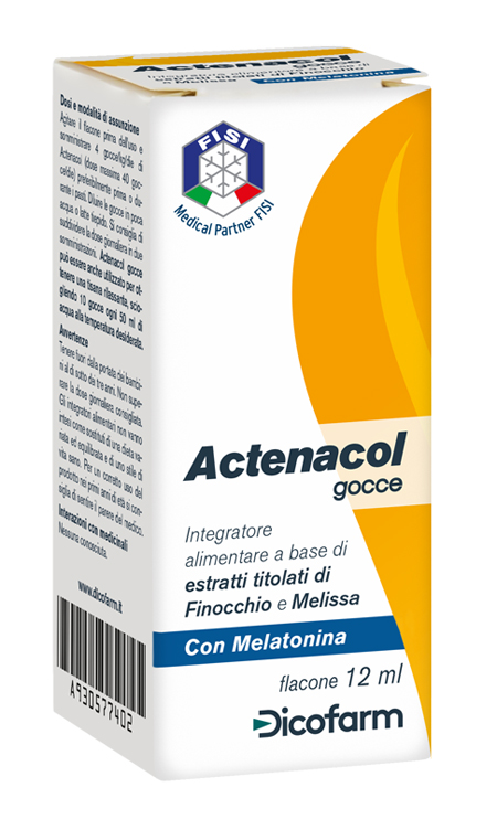 ACTENACOL GOCCE 12 ML CON MELATONINA - Farmacianuova.eu