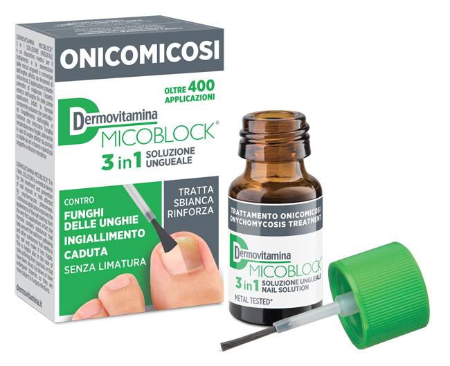 DERMOVITAMINA MICOBLOCK 3 IN 1 ONICOMICOSI SOLUZIONE UNGUEALE 7 ML - Farmacianuova.eu