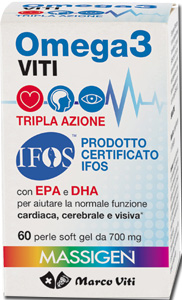 OMEGA3 VITI TRIPLA AZIONE 60 PERLE - Farmacianuova.eu