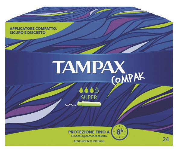 TAMPAX COMPAK SUPER 24 PEZZI - Farmacianuova.eu