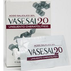 VASESAL 20 6 BUSTINE PLURIDOSE DA 5 ML UNGUENTO CHERATOLITICO - Farmacianuova.eu
