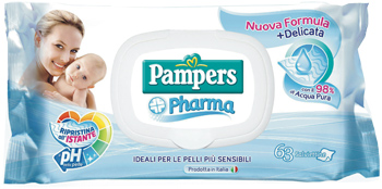 PAMPERS PHARMA SALVIETTE SENS 63 PEZZI - Farmacianuova.eu