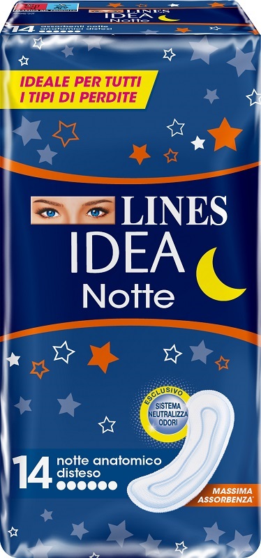 LINES IDEA NOTTE SENZA ALI 14 PEZZI - Farmacianuova.eu