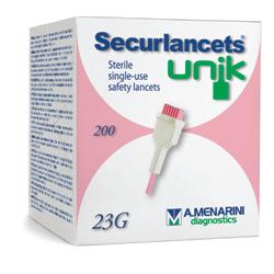 LANCETTE PUNGIDITO SECURLANCETS UNIK GAUGE 23 200 PEZZI - Farmacianuova.eu