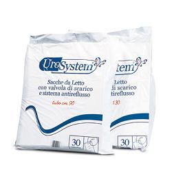 SACCA DI DRENAGGIO DA LETTO PER INCONTINENZA UROSYSTEM TUBO 130 CM CON SCARICO 30 PEZZI - Farmacianuova.eu