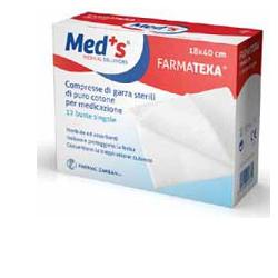 GARZA COMPRESSA MEDS FARMATEXA 12/8 18X40CM 12 PEZZI - Farmacianuova.eu