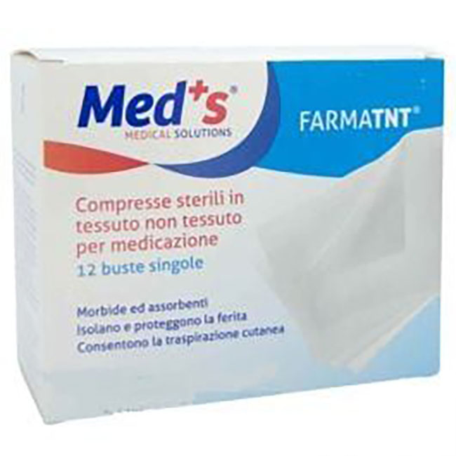 GARZA COMPRESSA MEDS TESSUTO NON TESSUTO 7,5X7,5 12 PEZZI PEEL OPEN - Farmacianuova.eu