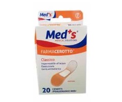 CEROTTO MEDS POLIURETANO IPOALLERGENICO CLASSICO MEDIO 20 PEZZI - Farmacianuova.eu