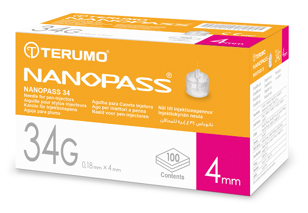 AGO PER PENNA DA INSULINA NANOPASS GAUGE 34 LUNGHEZZA 4 MM 100 PEZZI - Farmacianuova.eu