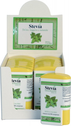 STEVIA EDULCORANTE 200 COMPRESSE DISPLAY CONTENENTE 14 DISPENSER - Farmacianuova.eu
