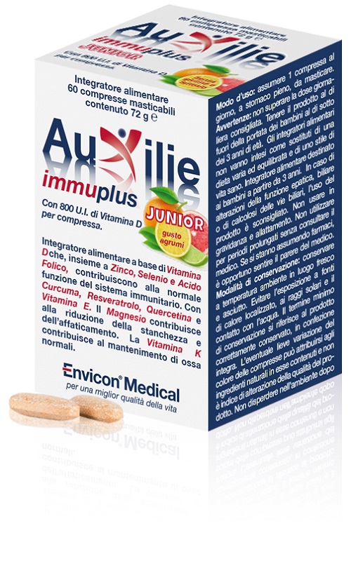 AUXILIE IMMUPLUS JUNIOR 30 COMPRESSE - Farmacianuova.eu