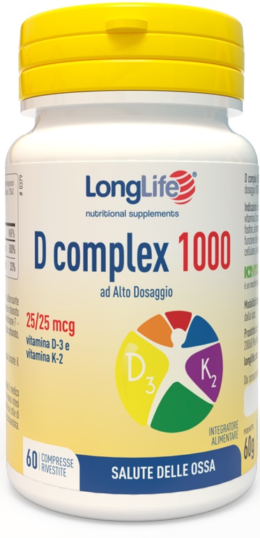 LONGLIFE D COMPLEX 1000 60 COMPRESSE - Farmacianuova.eu