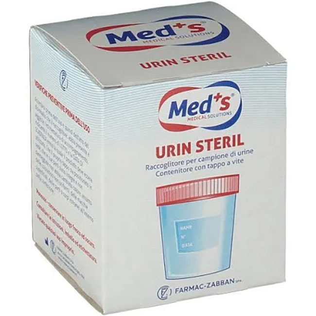 MEDS CONTENITORE URINA STERILE SOTTOVUOTO 120 ML - Farmacianuova.eu