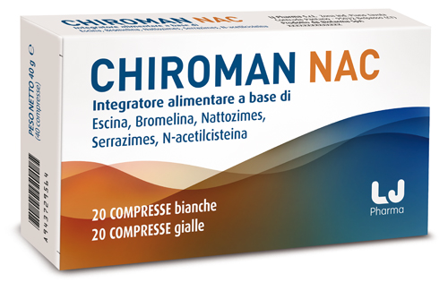 CHIROMAN NAC 20 COMPRESSE BIANCHE + 20 COMPRESSE GIALLE - Farmacianuova.eu