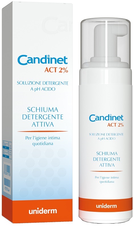 CANDINET ACT 2% SCHIUMA DETERGENTE ATTIVA 150 ML - Farmacianuova.eu