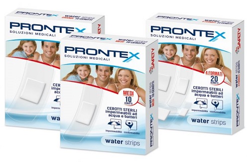 CEROTTO PRONTEX WATER STRIPS ASSORTITO 20 PEZZI - Farmacianuova.eu