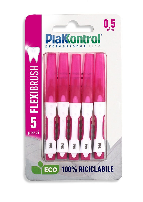 PLAKKONTROL SCOVOLINO INTERDENTALE FLEXI BRUSH05 BLISTER 5 PEZZI - Farmacianuova.eu