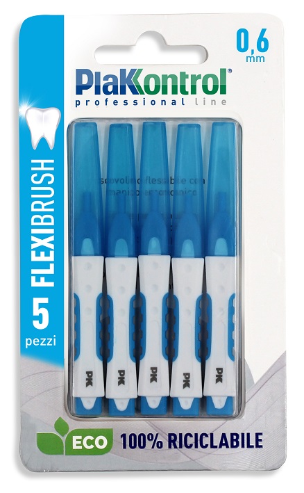 PLAKKONTROL SCOVOLINO INTERDENTALE FLEXI BRUSH06 BLISTER 5 PEZZI - Farmacianuova.eu