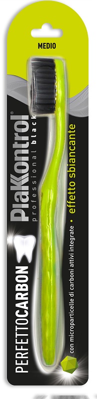 PLAKKONTROL PERFETTO CARBON SPAZZOLINO MANUALE BLISTER 1 PEZZO - Farmacianuova.eu