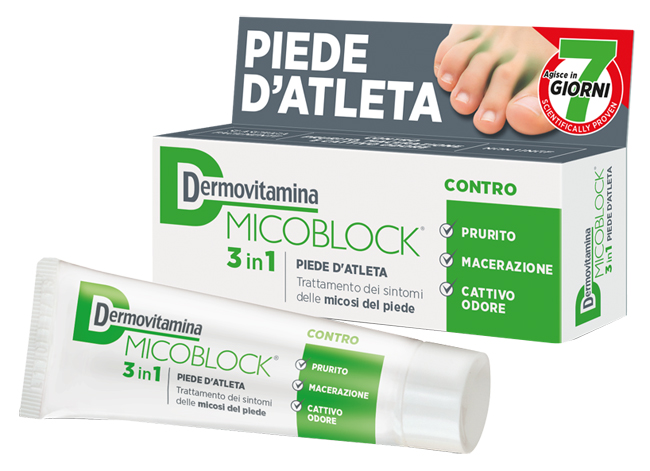 DERMOVITAMINA MICOBLOCK 3 IN 1 PIEDE D'ATLETA 30 ML - Farmacianuova.eu