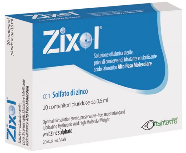 GOCCE OCULARI ZIXOL 20 FLACONCINI 0,6 ML - Farmacianuova.eu