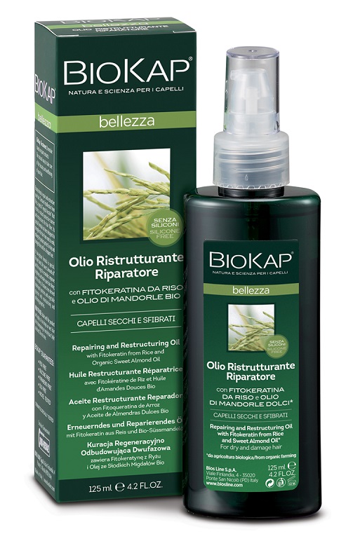 BIOKAP BELLEZZA OLIO RISTRUTTURANTE RIPARATORE 125 ML BIOSLINE - Farmacianuova.eu