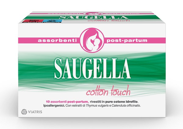 SAUGELLA COTTON TOUCH ASSORBENTI POSTPARTUM 10 PEZZI - Farmacianuova.eu