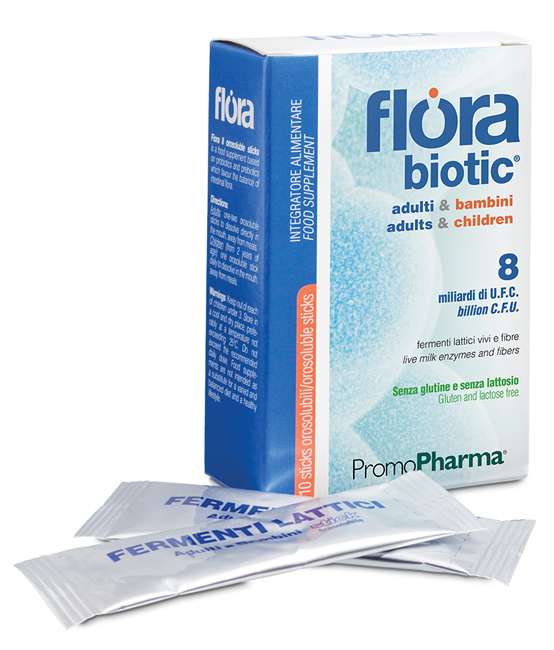 FLORA 8 10 STICK OROSOLUBILI ADULTI E BAMBINI - Farmacianuova.eu