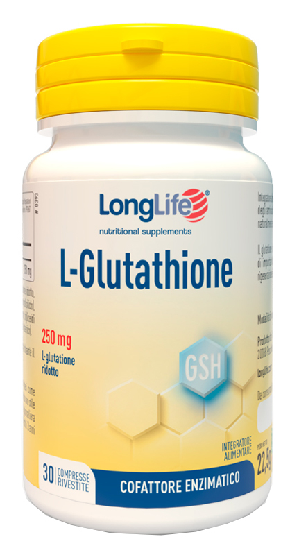 LONGLIFE L-GLUTATHIONE 250 MG 30 COMPRESSE - Farmacianuova.eu