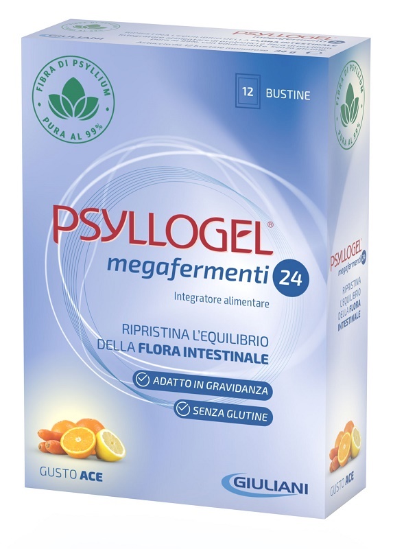 PSYLLOGEL MEGAFERMENTI 24 ACE 12 BUSTE 3 G - Farmacianuova.eu