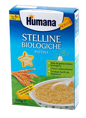 HUMANA STELLINE PASTINA BIOLOGICA 320 G - Farmacianuova.eu