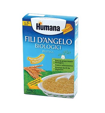 HUMANA FILI D'ANGELO PASTINA BIOLOGICA 320 G - Farmacianuova.eu