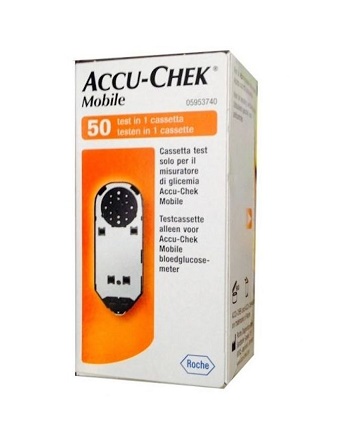 STRISCE MISURAZIONE GLICEMIA ACCU-CHEK MOBILE 50 TEST MIC 2 - Farmacianuova.eu