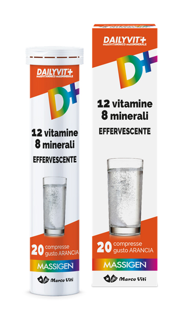 DAILYVIT+ 12 VITAMINE 8 MINERALI EFFERVESCENTE 20 COMPRESSE - Farmacianuova.eu