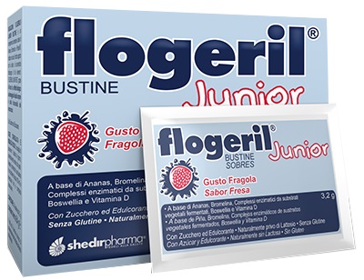 FLOGERIL JUNIOR FRAGOLA 20 BUSTINE - Farmacianuova.eu