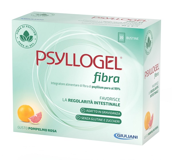 PSYLLOGEL FIBRA POMPELMO ROSA 20 BUSTINE - Farmacianuova.eu