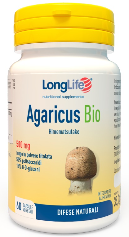 LONGLIFE AGARICUS BIO 60 CAPSULE VEGETALI - Farmacianuova.eu