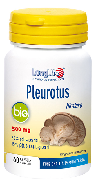LONGLIFE PLEUROTUS BIO 60 CAPSULE VEGETALI - Farmacianuova.eu