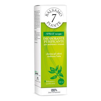 ESSENZA BALSAMICA 7 PIANTE DEODORANTE PURIFICANTE PER AMBIENTI E TESSUTI POMPA SPRAY + ASTUCCIO 180 ML - Farmacianuova.eu