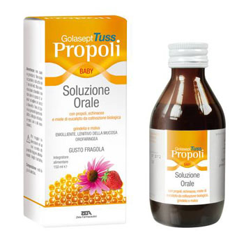 GOLASEPT TUSS PROPOLI BABY SOLUZIONE ORALE 150 ML - Farmacianuova.eu