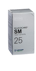 TEST STRIPS PER MISURAZIONE GLICEMIA GLUCOCARD SM 25 PEZZI - Farmacianuova.eu
