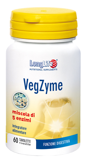 LONGLIFE VEGZYME 60 TAVOLETTE - Farmacianuova.eu