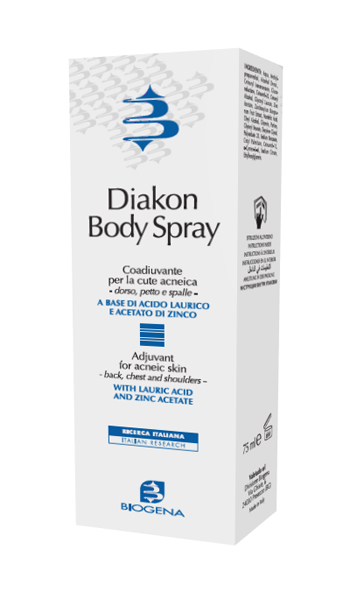 DIAKON BODY SPRAY COADIUVANTE CUTE ACNEICA DORSO PETTO E SPALLE 75 ML - Farmacianuova.eu