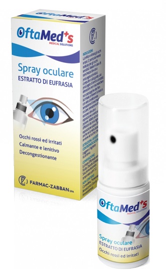 OFTAMED'S SPRAY OCULARE OCCHI ROSSI E IRRITATI ESTRATTO EUFRASIA 10 ML - Farmacianuova.eu