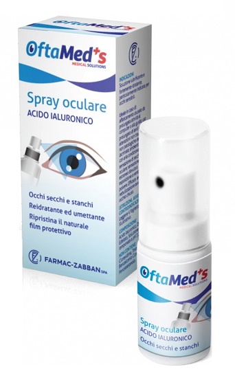 OFTAMED'S SPRAY CULARE OCCHI SECCHI E STANCHI ACIDO IALURONICO 10 ML - Farmacianuova.eu