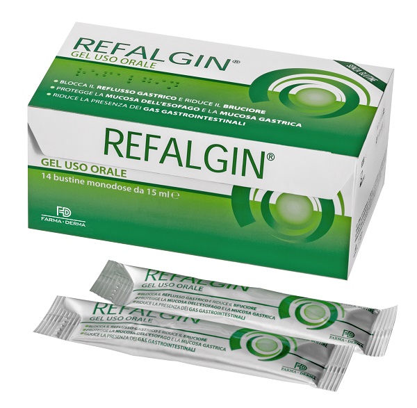 REFALGIN GEL OROSOLUBILE ANTIREFLUSSO 14 BUSTINE 15 ML - Farmacianuova.eu