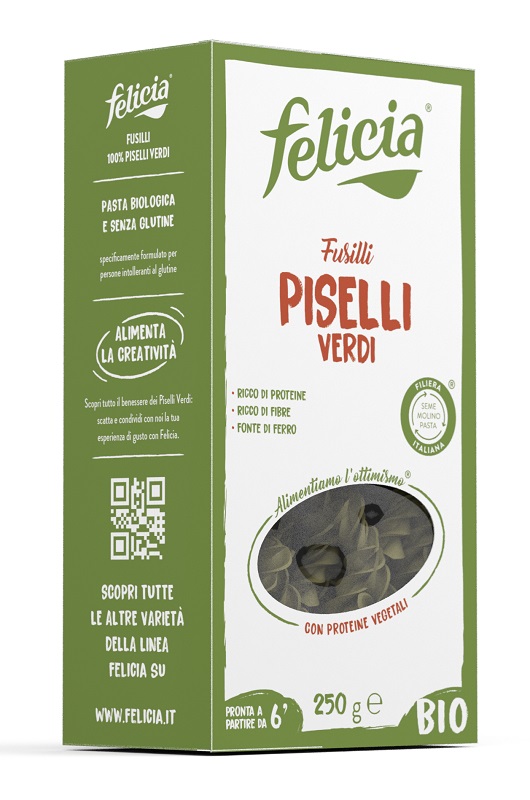 FELICIA BIO FUSILLI PISELLI VERDI 250 G - Farmacianuova.eu